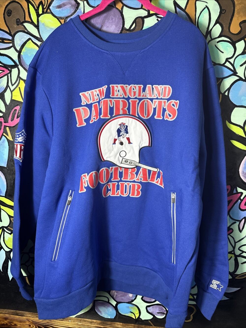 Starter New England Patriots Sweatshirt, XXL 2XL